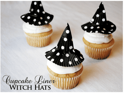 Cupcake Liner Witch Hats! Easy DIY craft and super cute!