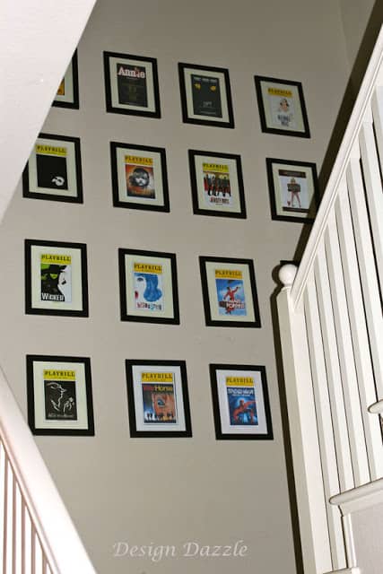 Playbills as wall art! Check it out on Design Dazzle