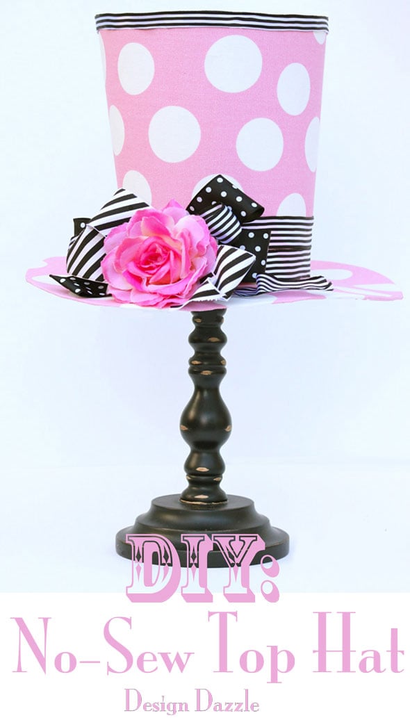 DIY Top Hat Decoration by Design Dazzle! Easy and fun to make! Will certainly add a pop to your decor!