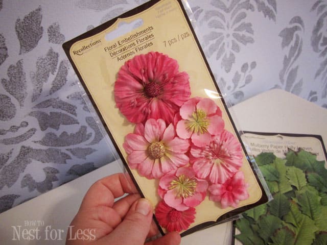 embellished flowers lamp shade
