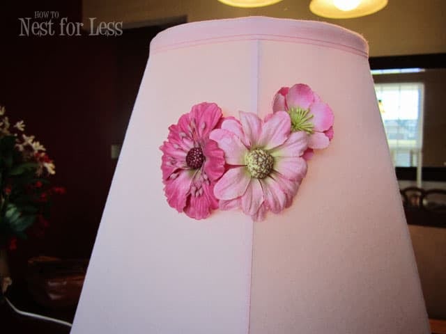 flower lamp shade pink
