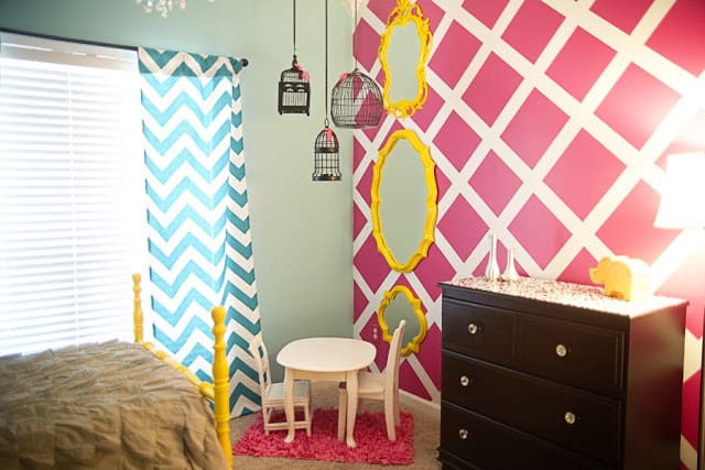 Touch of Sunshine Girls Room by Ginny Phillips! LOVE the colors that bring so much personality into a room! 