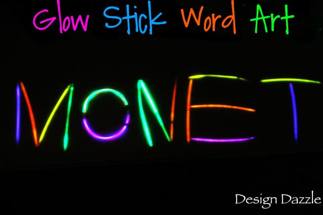 Design Dazzle Top Posts of 2012 - Glow Stick Word Art