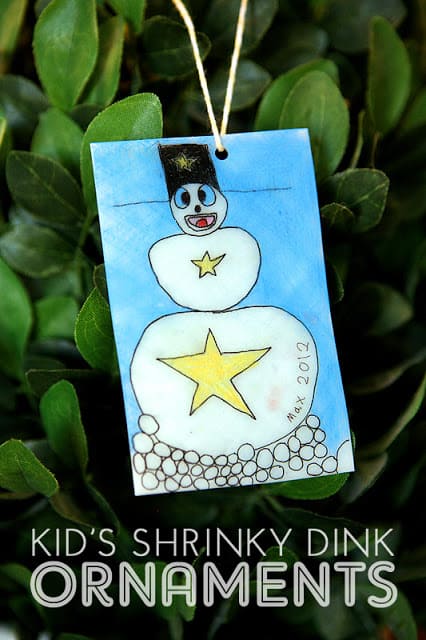 Shrinky Dink Ornaments featured on Design Dazzle