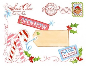 North Pole Special Delivery Label - Design Dazzle