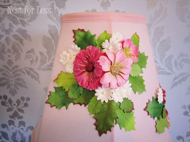 pink flowers lamp shade2
