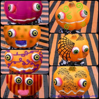 Darling pumpkin heads are great for some Halloween crafts!