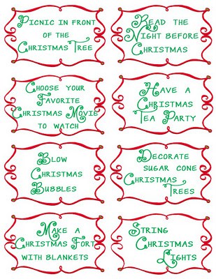 Advent Countdown Calendar including 100 Activites: FREE printables Advent Countdown Calendar including 100 activities - FREE Printables - Design Dazzle