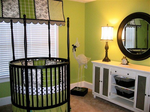Chic Le Green Baby Nursery Design Dazzle Chic Le Green And Black Accents Baby Nursery Design Dazzle