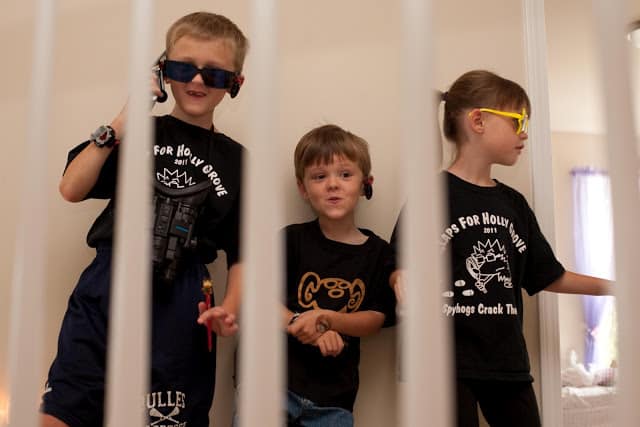 Secret Agent Scavenger Hunt for kids that will have your kids smiling all day!!