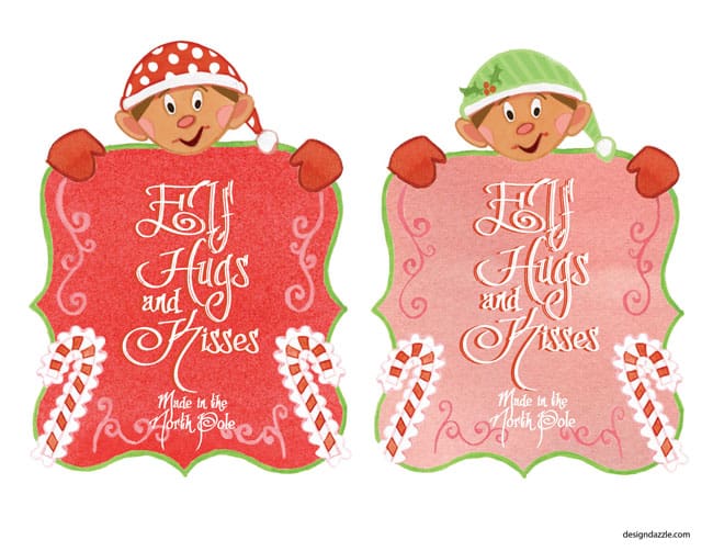 Free elf printables - leave a note for your child from their elf or give cute little gifts with elf printables - Design Dazzle