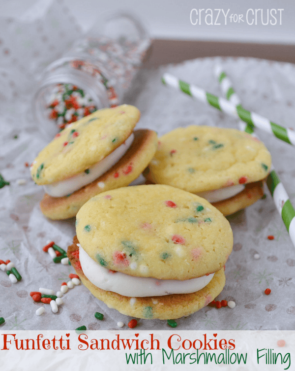 Christmas ideas for kids - Funfetti Sandwich Cookies