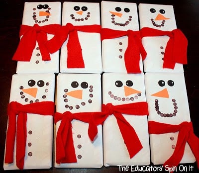 Snowman Candy Bar Wrappers Featured on Design Dazzle