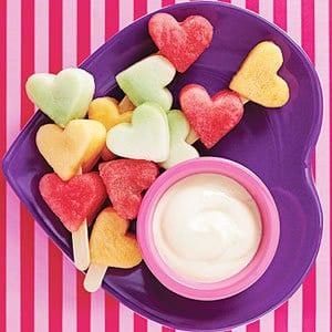 Valentine's Day Fruit Kabobs! More Valentine's Day Breakfast Ideas at Designdazzle.com