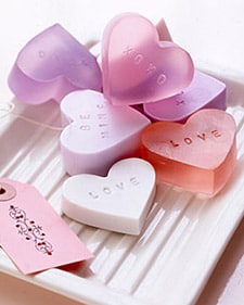 valentine's day crafts for kids - heart shaped soap