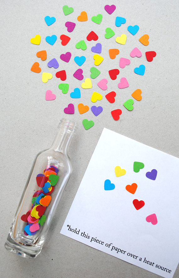 valentine's day crafts for kids - invisible ink notes