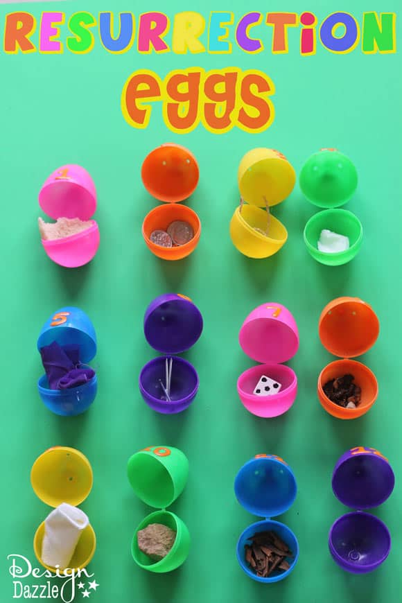 Easter Resurrection Eggs to tell the story of Easter to kids! Awesome Easter idea and Easter Craft to make the season special! #easter #resurrection