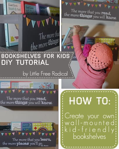 DIY kids room shelving Dr. Seuss inspired