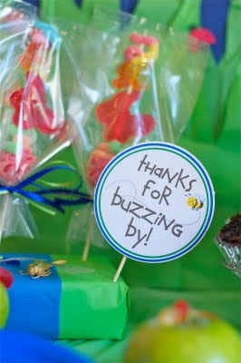 bug birthday party favor 