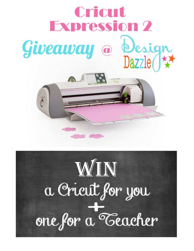 Two Cricut machine giveaway - one of you and one for your childs teacher!!