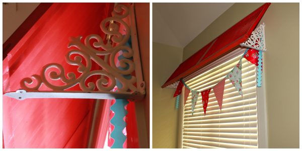 wood shutter valance how-to