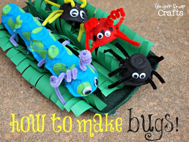 Summer time Kids Crafts! How to make super cool bugs!