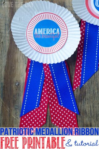 Learn how to make these simple Patriotic medallions! Love The Day