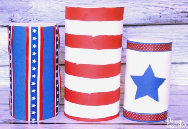 Fourth of July kids crafts made from recyclables - Design Dazzle