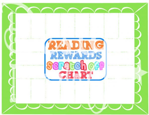 Blank Reading Rewards Chart