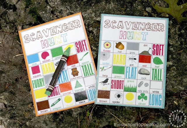 Design Dazzle Summer Camp - Scavenger Hunt FREE Printables Design Dazzle Summer Camp - Scavenger Hunt FREE Printables