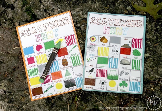 Design Dazzle Summer Camp - Scavenger Hunt FREE Printables