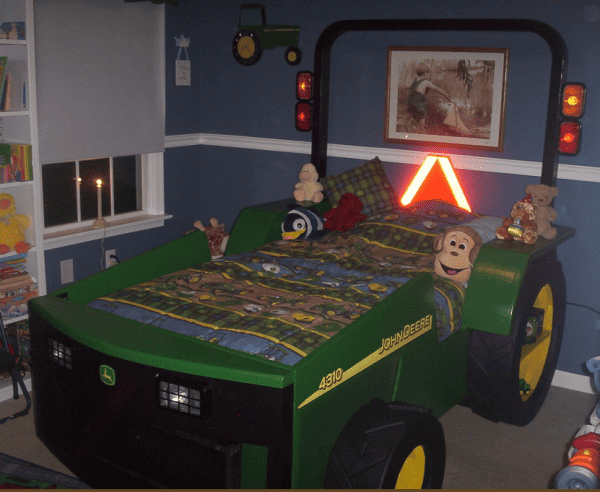 Diy Tractor Construction Truck Bed, Tractor Toddler Bed Frame