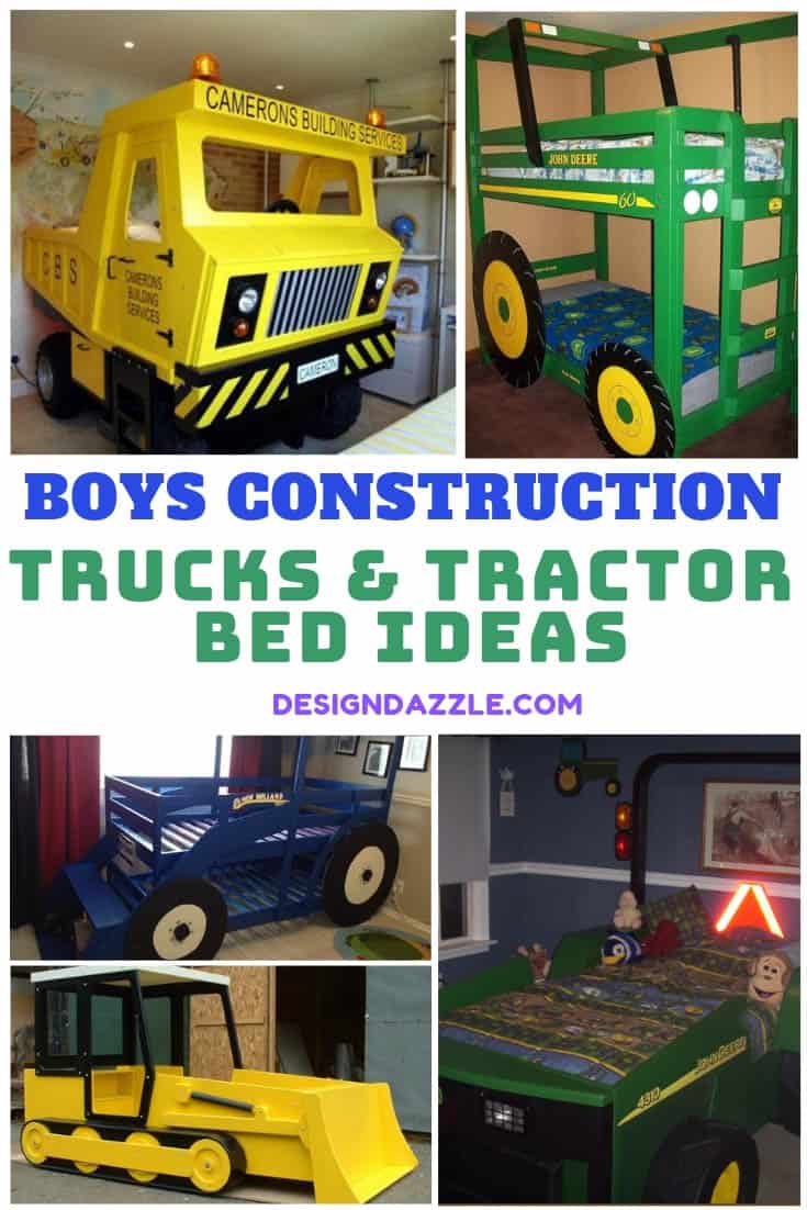 Looking for bedroom ideas for your boys? Check out these amazing Boys Trucks And Tractor Bed Ideas! Grab your favorite ideas here! - Design Dazzle