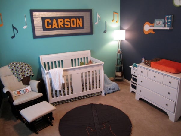 Rock On A Music Themed Nursery Music Themed Nursery Crib