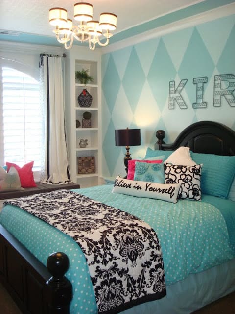 Tiffany Blue Girls Bedroom Design ...