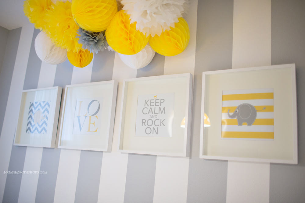 Contemporary Yellow And Gray Nursery