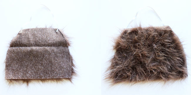 DIY: How to make an inexpensive beard out of craft fur - Design Dazzle