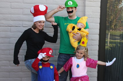 mario family halloween costumes