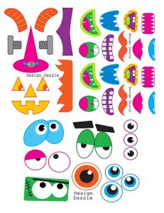 Make Monster Face Halloween Goody Bags | FREE Printables