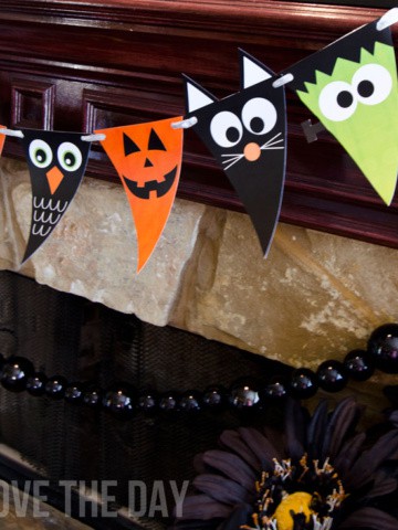 free printable halloween garland