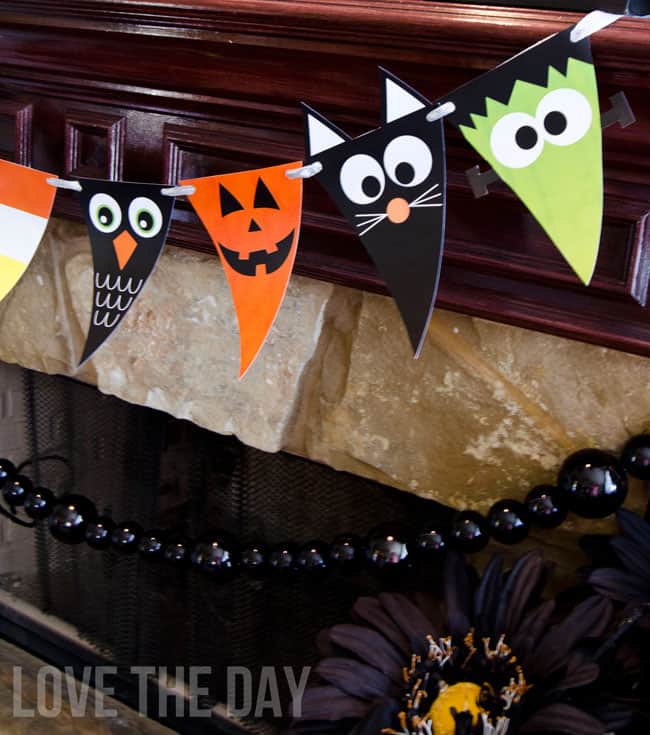 free printable halloween garland