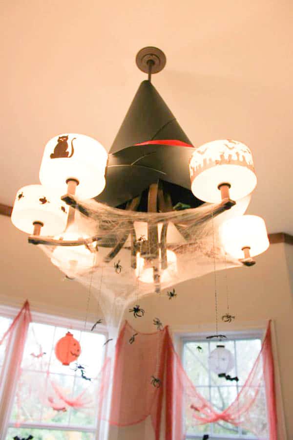 Witches Hat Halloween Chandelier! Spooky Halloween Decor!!