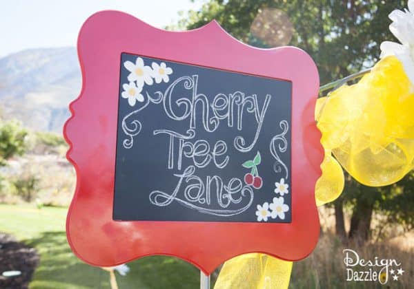 Mary Poppins Cherry Tree Lane Sign - Design Dazzle