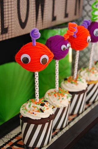 monster cupcakes