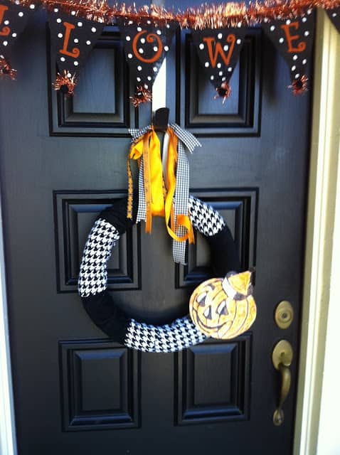 jack o lantern wreath