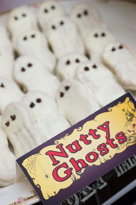 nutty ghosts halloween snack