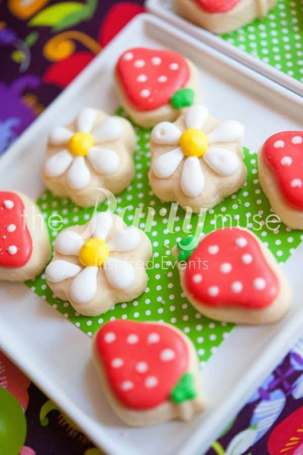 woodland wonderland birthday cookies