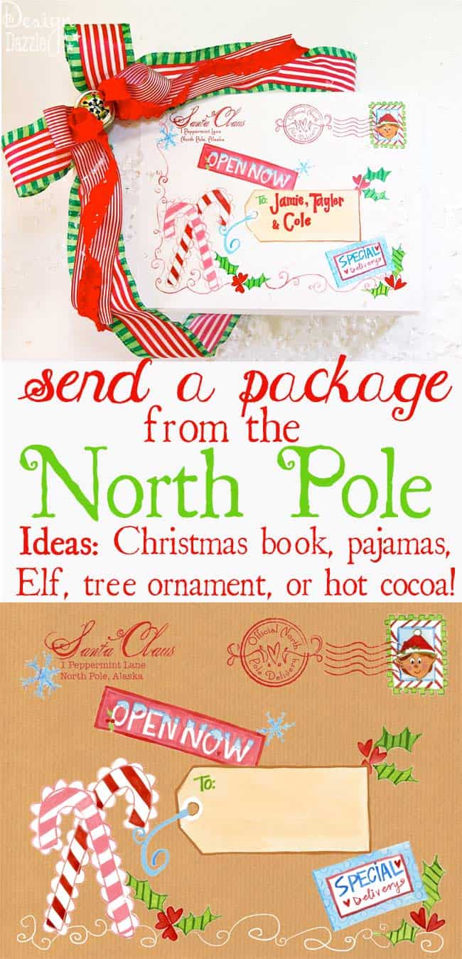 North Pole Mailing Label on Design Dazzle