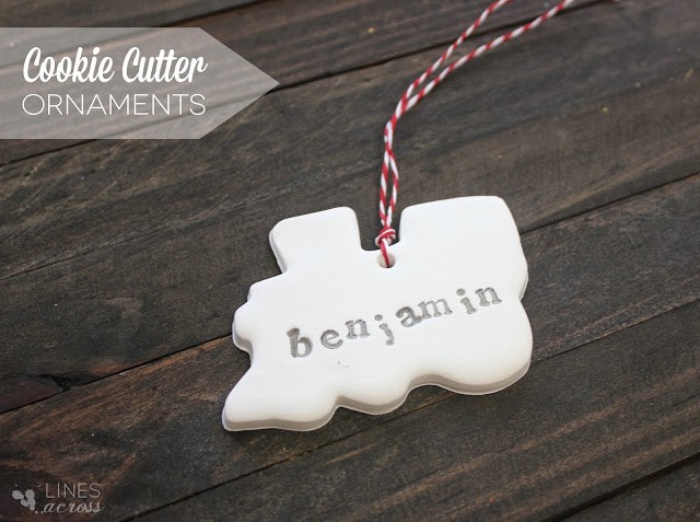 Cookie cutter clay ornaments