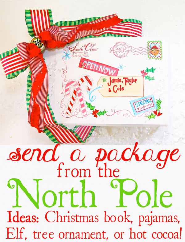 North Pole mailing label printable - Design Dazzle